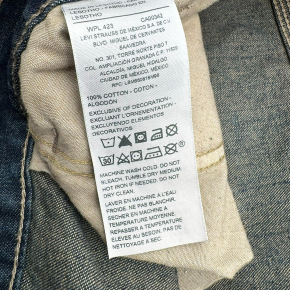 LEVI'S Men's‎ 44X32 Blue Jeans Gold Signature Carpenter Baggy y2k 90s Vintage - Picture 7 of 11